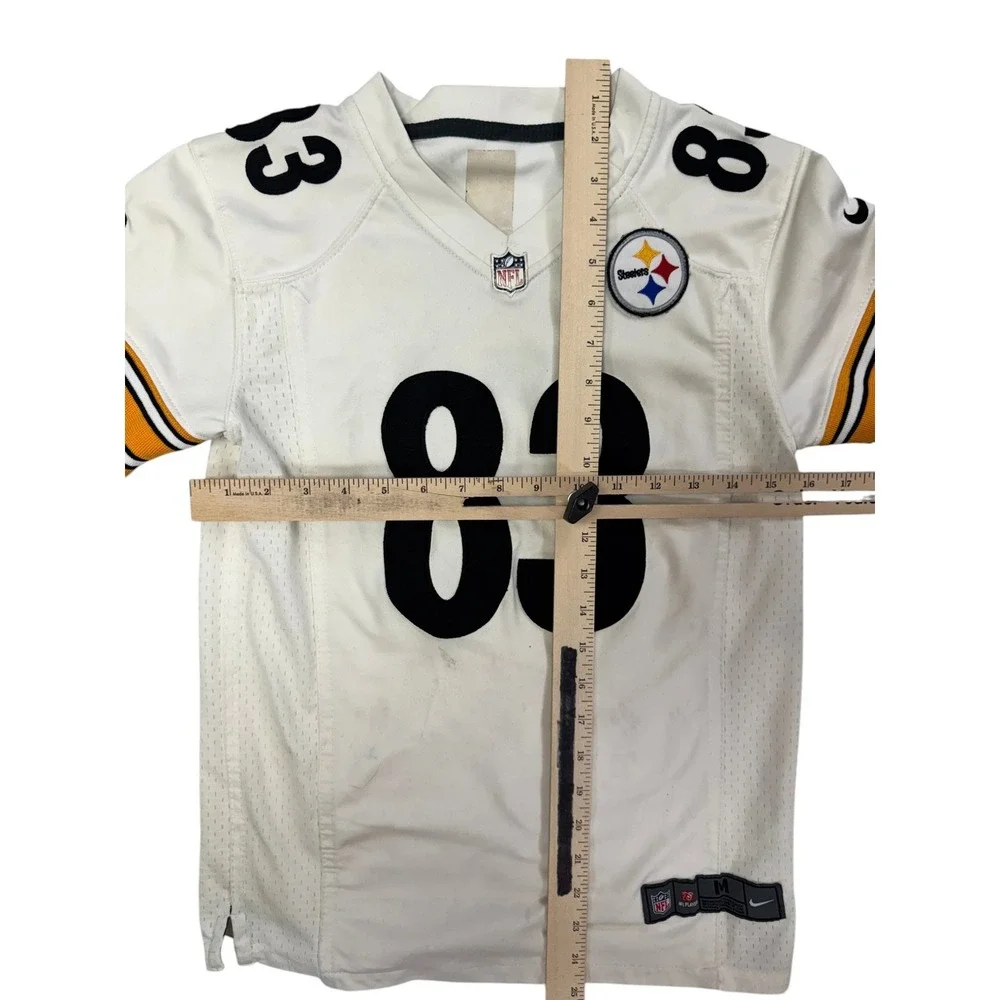 Nike‎ Pittsburgh Steelers Heath Miller #83 Women's M White NFL Football Jersey